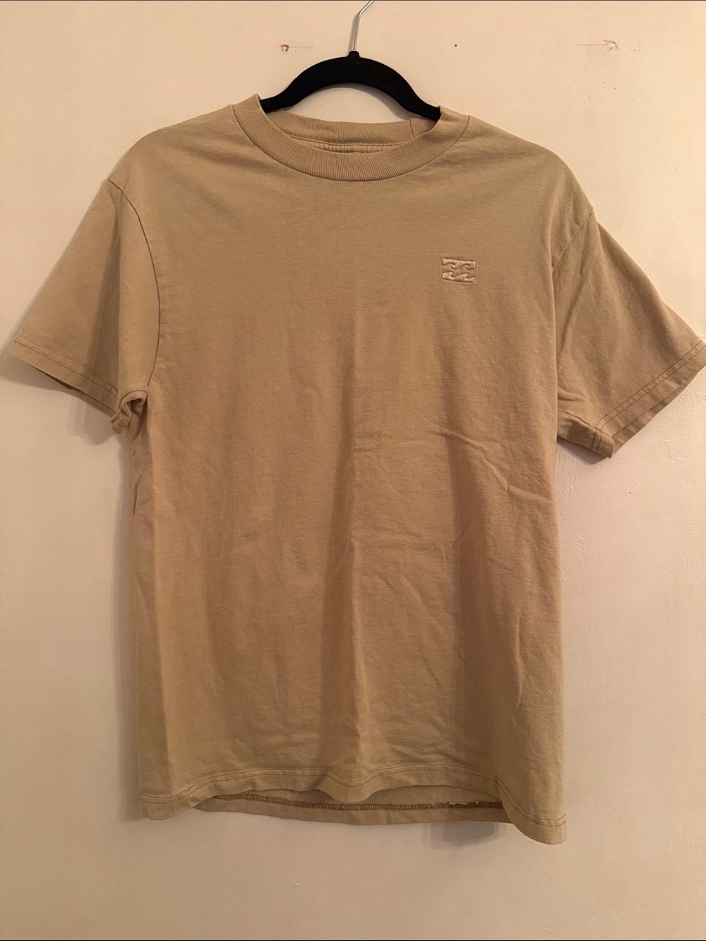 Billabong Men's Tan Short-Sleeve Crewneck T-Shirt